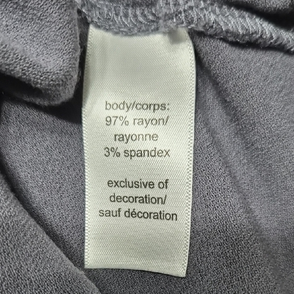 Maurices Charcoal Tank Top with Floral Detail - Picture 7 of 8